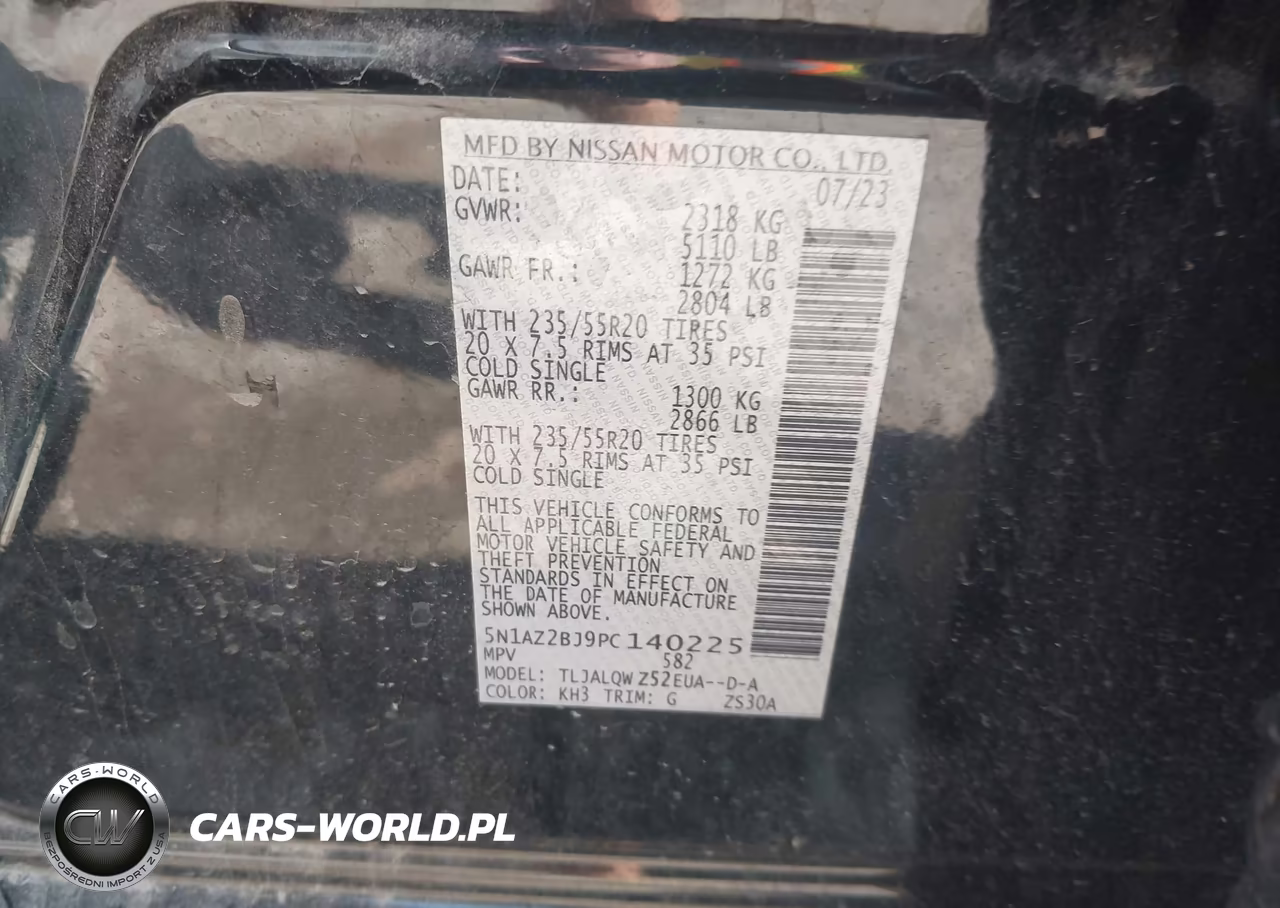 2023 Nissan Murano Sv Fwd VIN:5N1AZ2BJ9PC140225 - 9