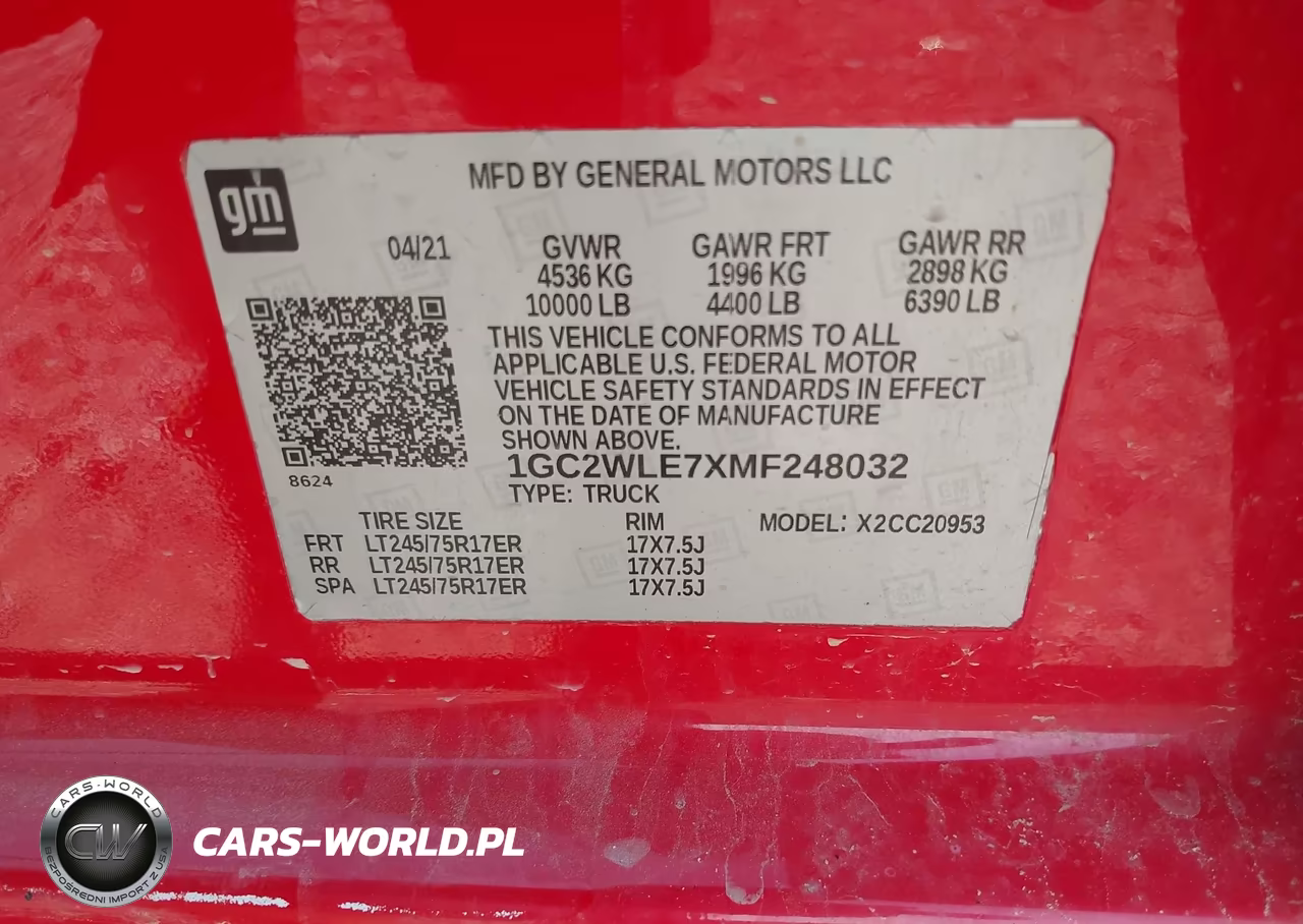 2021 Chevrolet Silverado 2500Hd 2Wd Long Bed Wt VIN:1GC2WLE7XMF248032 - 9