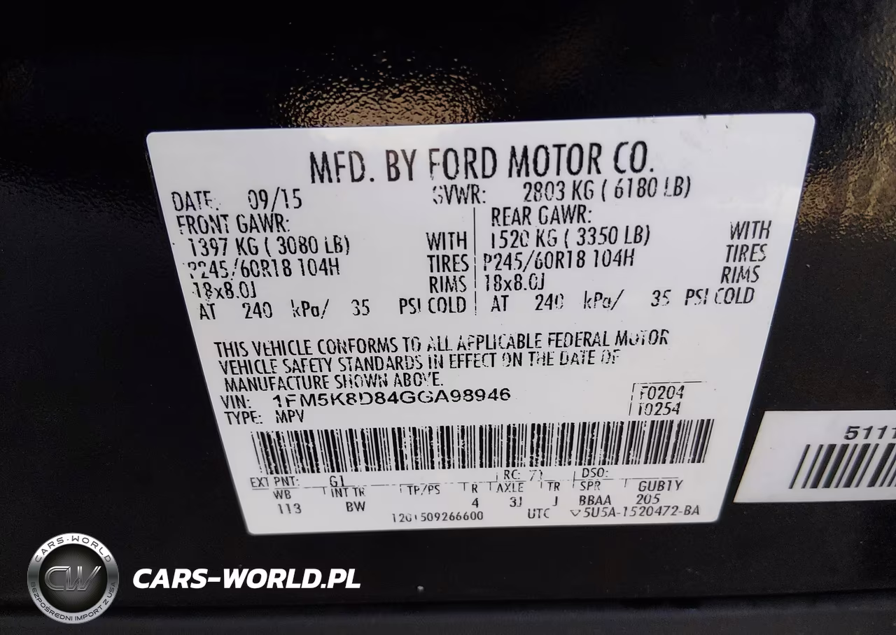 2016 Ford Explorer Xlt VIN:1FM5K8D84GGA98946 - 9