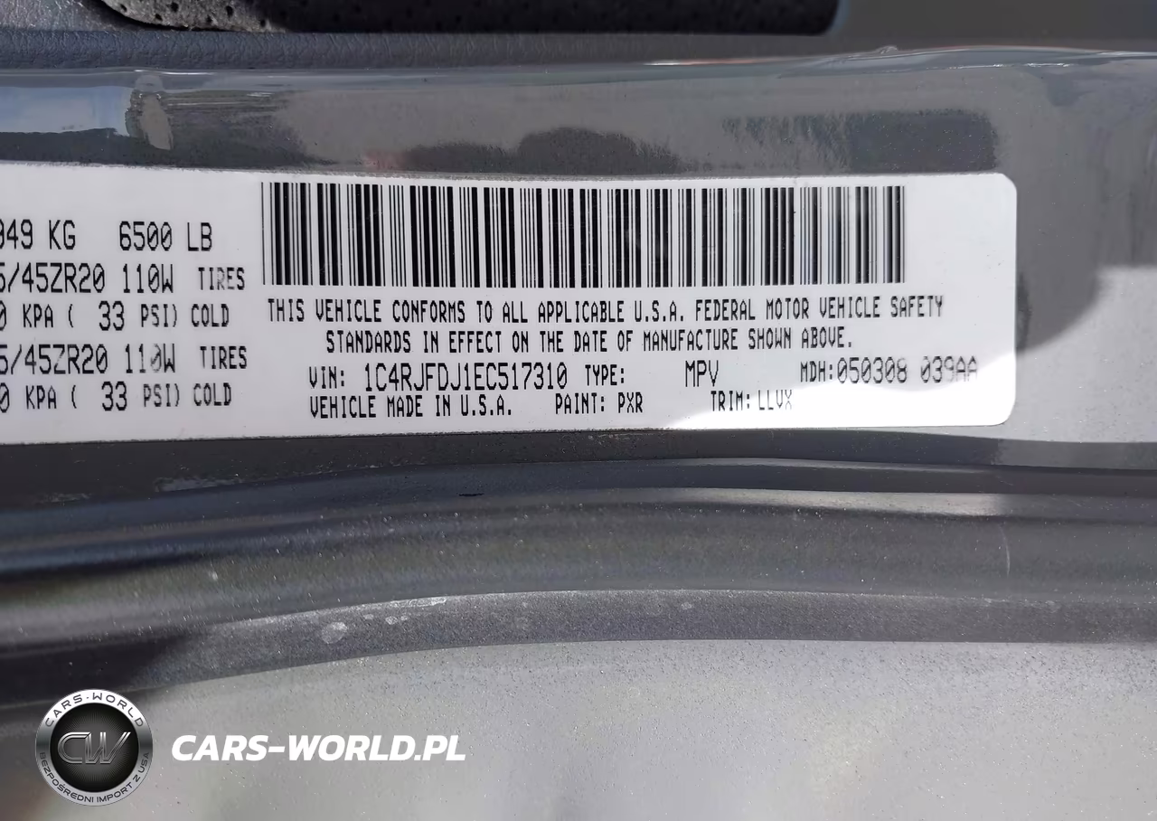 2014 Jeep Grand Cherokee Srt8 VIN:1C4RJFDJ1EC517310 - 9