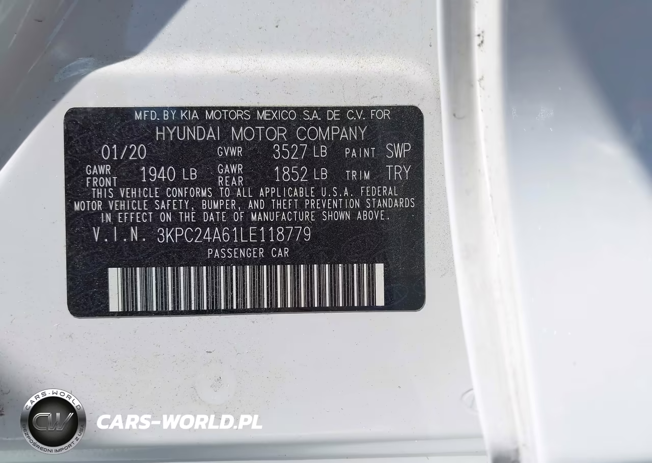 2020 Hyundai Accent Se VIN:3KPC24A61LE118779 - 9