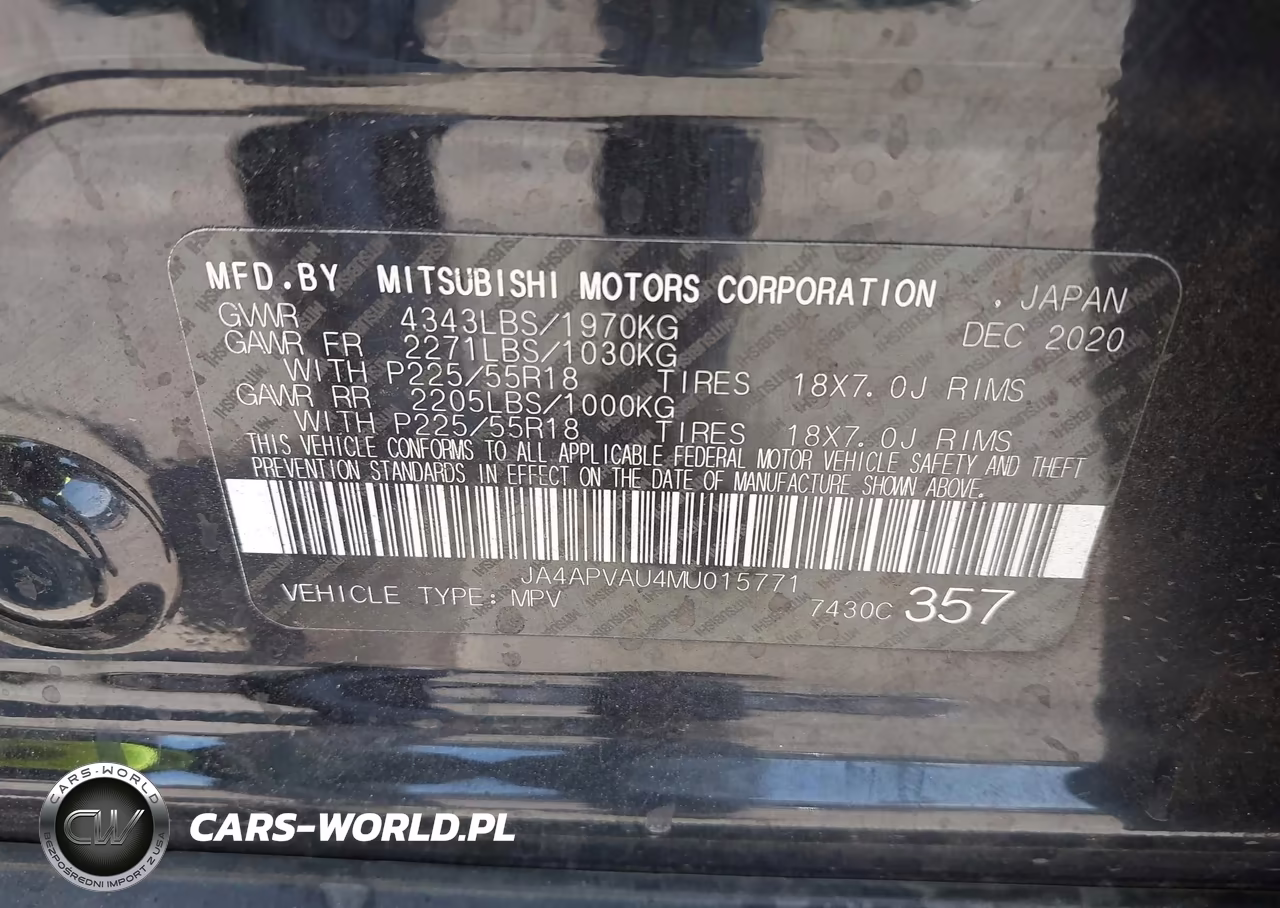 2021 Mitsubishi Outlander Sport 2.0 Se 2Wd VIN:JA4APVAU4MU015771 - 9