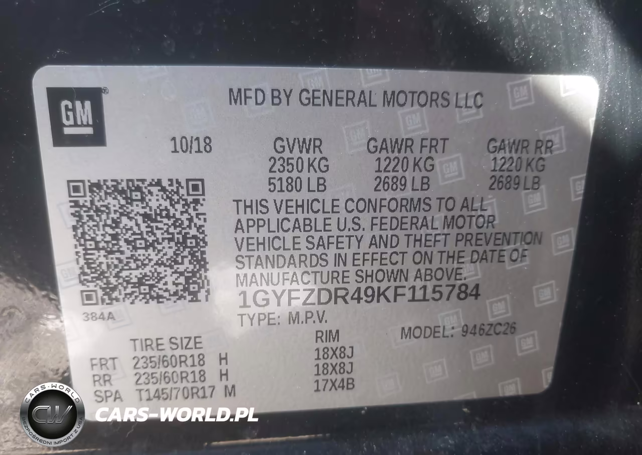 2019 Cadillac Xt4 Premium Luxury VIN:1GYFZDR49KF115784 - 9