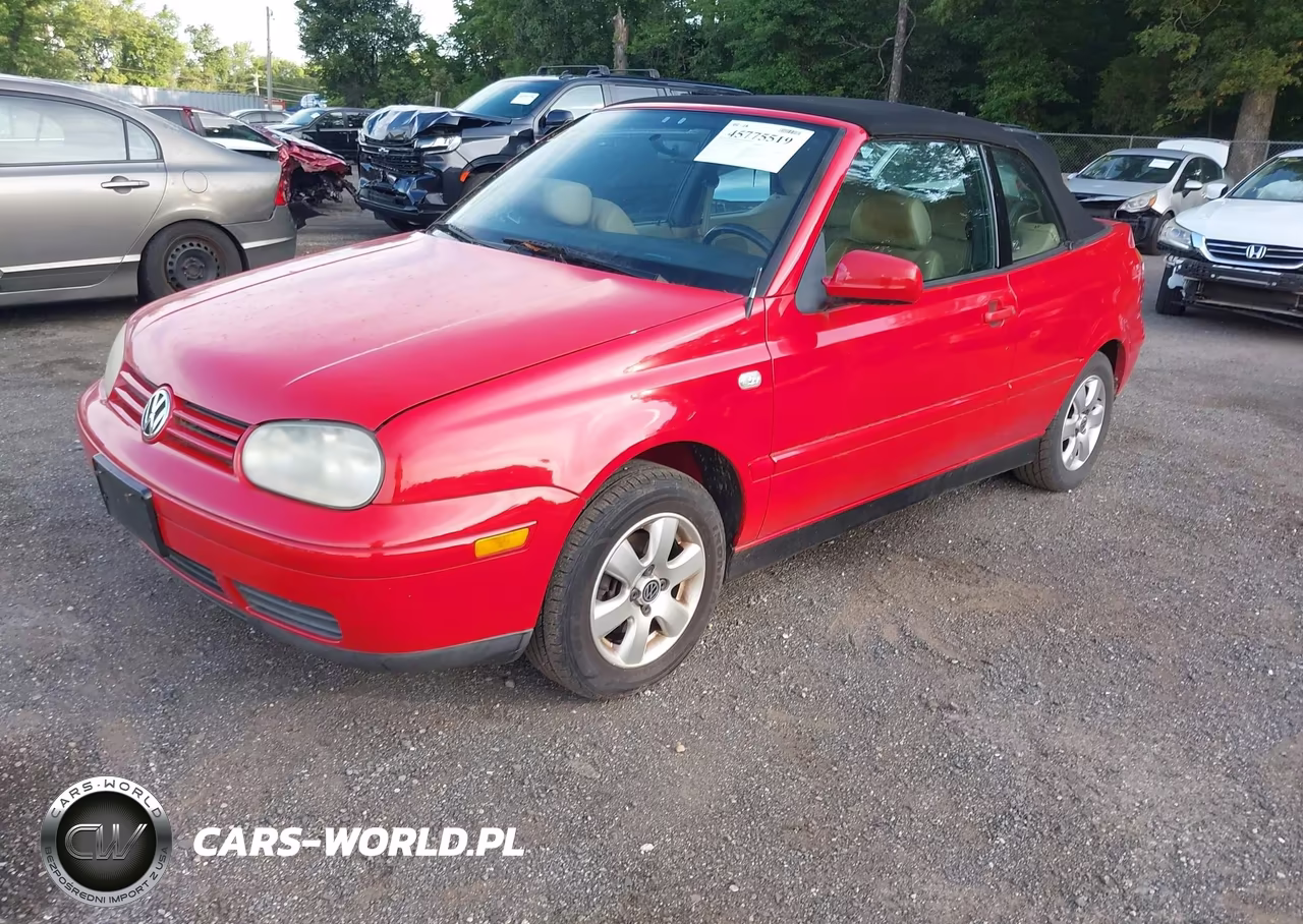 2001 Volkswagen Cabrio Glx VIN:3VWDC21V21M807260 - 2