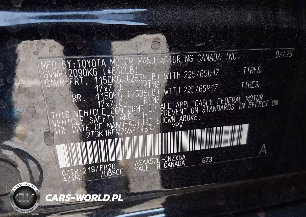 2025 Toyota Rav4 Le VIN:2T3K1RFV2SW414537 - 9