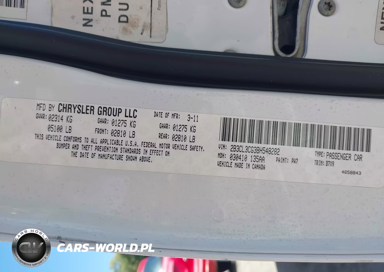 2011 Dodge Charger VIN:2B3CL3CG3BH548282 - 9
