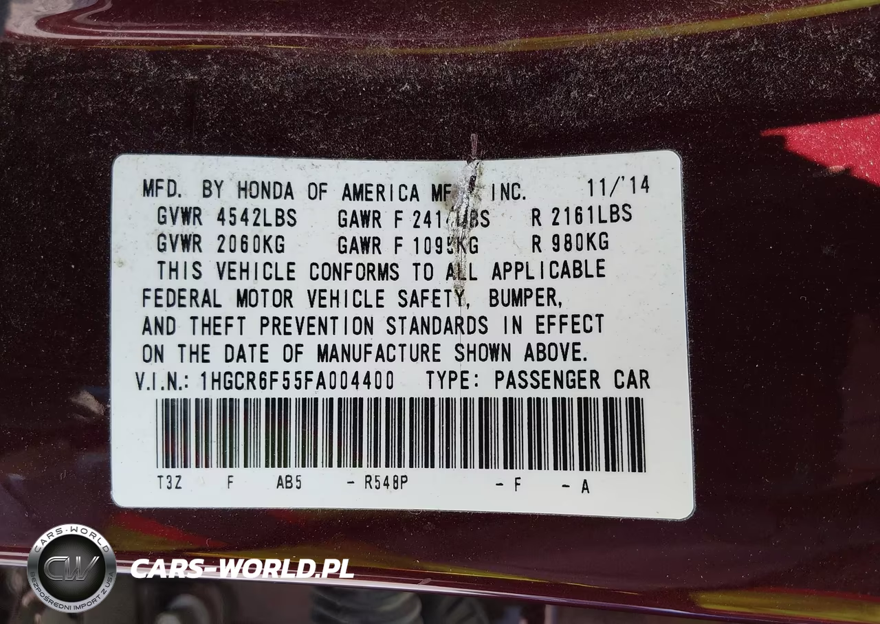 2015 Honda Accord Hybrid Ex-L VIN:1HGCR6F55FA004400 - 9