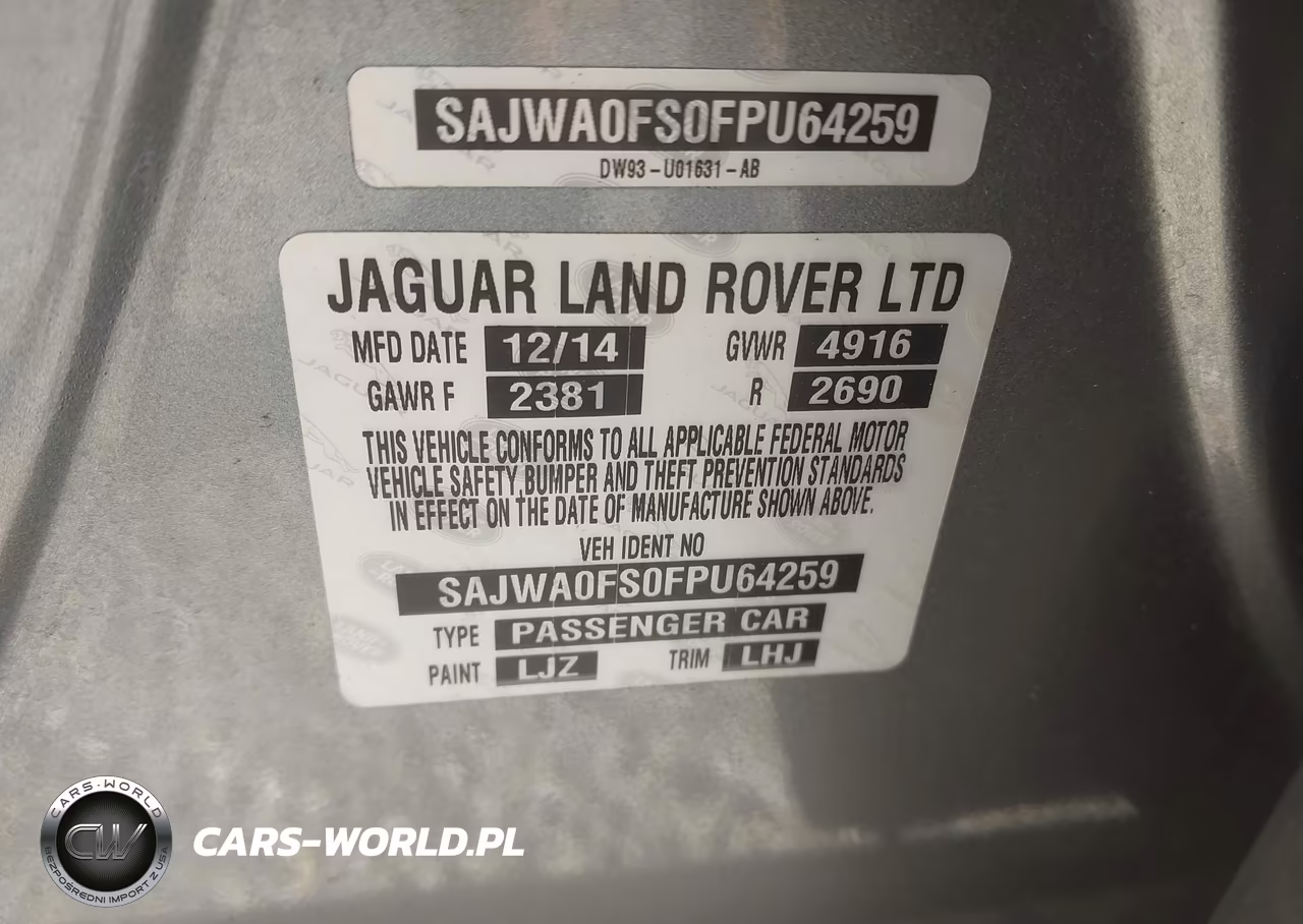 2015 Jaguar Xf 2.0T Premium VIN:SAJWA0FS0FPU64259 - 9