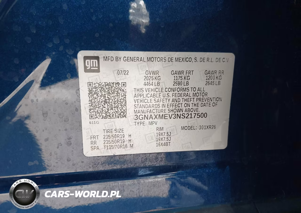 2022 Chevrolet Equinox Fwd Rs VIN:3GNAXMEV3NS217500 - 9