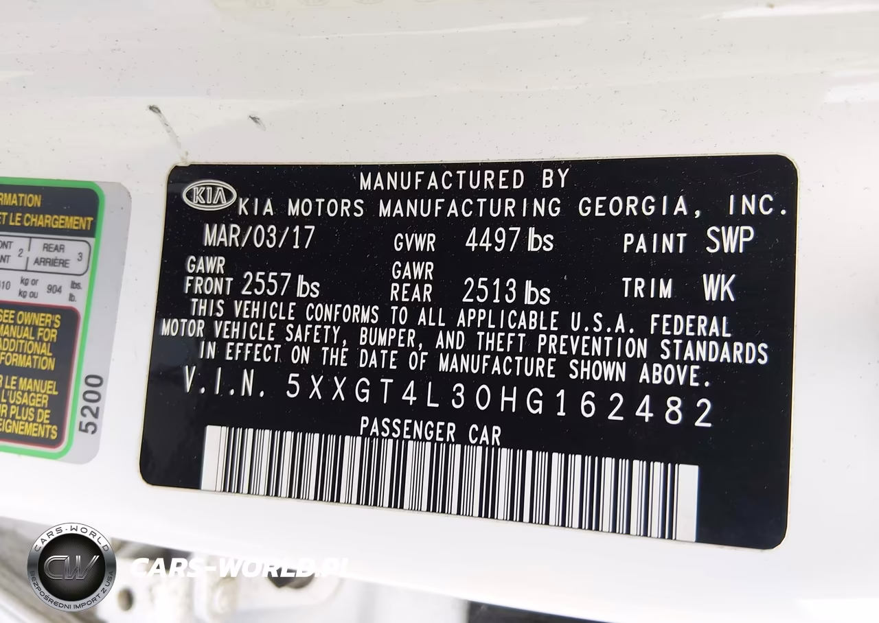 2017 Kia Optima Lx VIN:5XXGT4L30HG162482 - 9