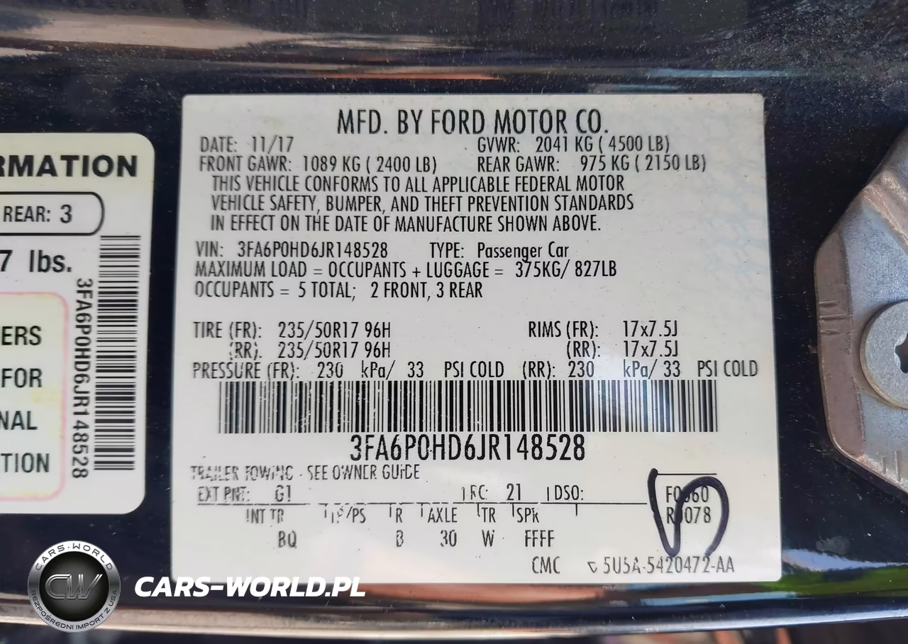2018 Ford Fusion Se VIN:3FA6P0HD6JR148528 - 9