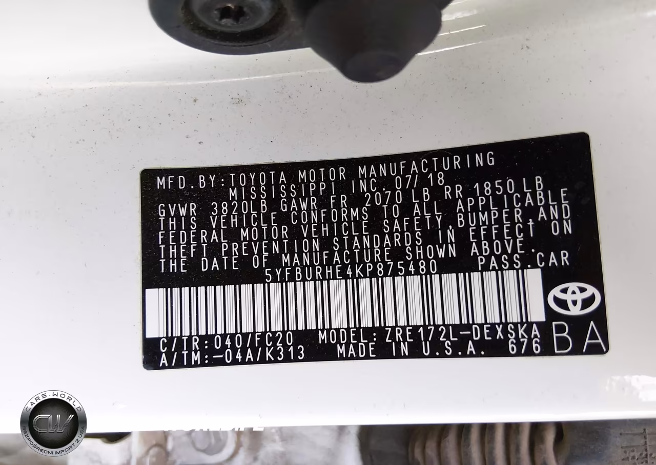2019 Toyota Corolla Se VIN:5YFBURHE4KP875480 - 9