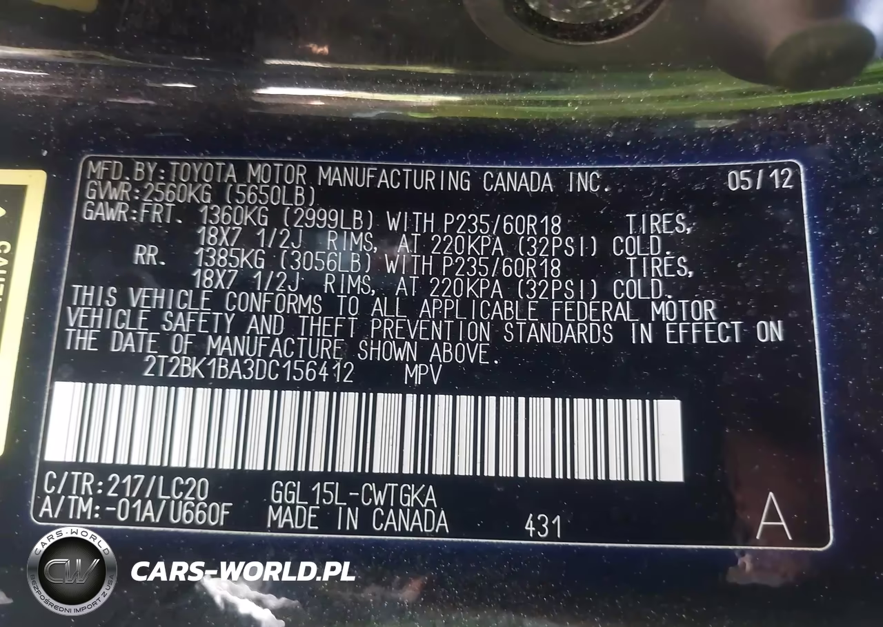 2013 Lexus Rx 350 VIN:2T2BK1BA3DC156412 - 9
