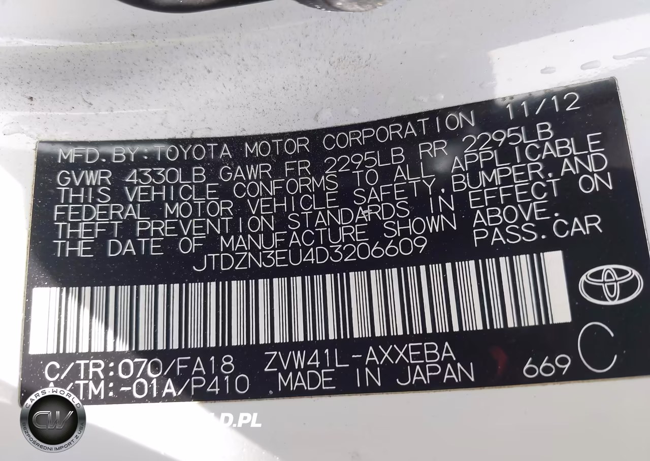 2013 Toyota Prius V Two VIN:JTDZN3EU4D3206609 - 9