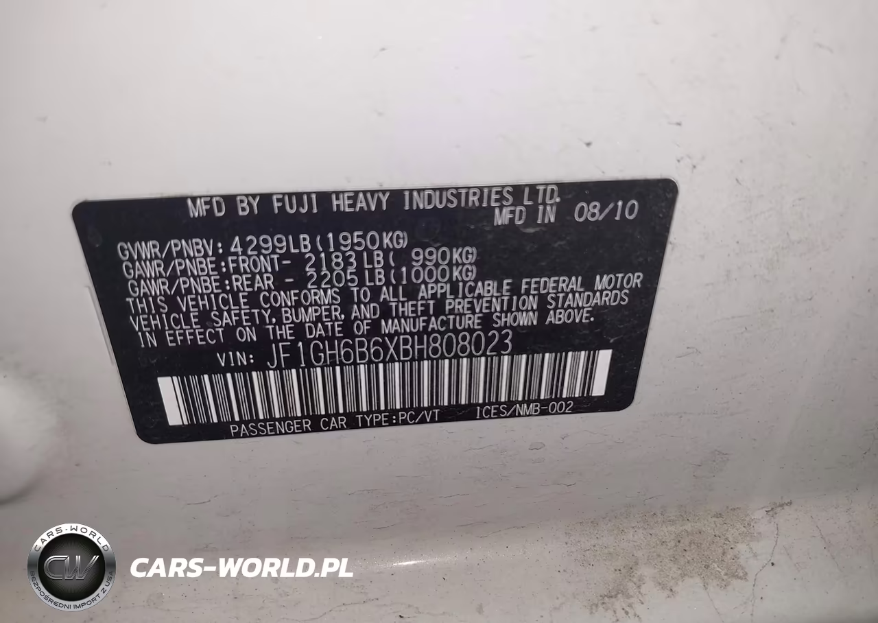 2011 Subaru Impreza 2.5I Premium VIN:JF1GH6B6XBH808023 - 9