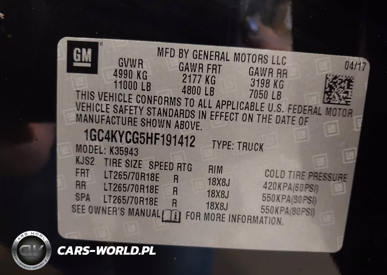 2017 Chevrolet Silverado 3500Hd Work Truck VIN:1GC4KYCG5HF191412 - 9