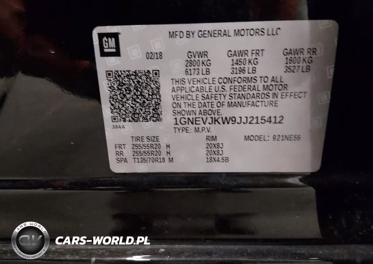 2018 Chevrolet Traverse Premier VIN:1GNEVJKW9JJ215412 - 9