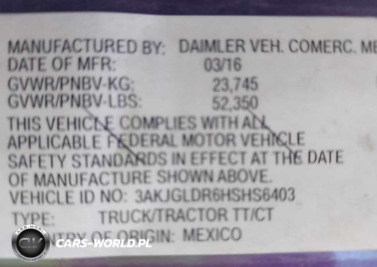 2017 Freightliner Cascadia 125 VIN:3AKJGLDR6HSHS6403 - 8