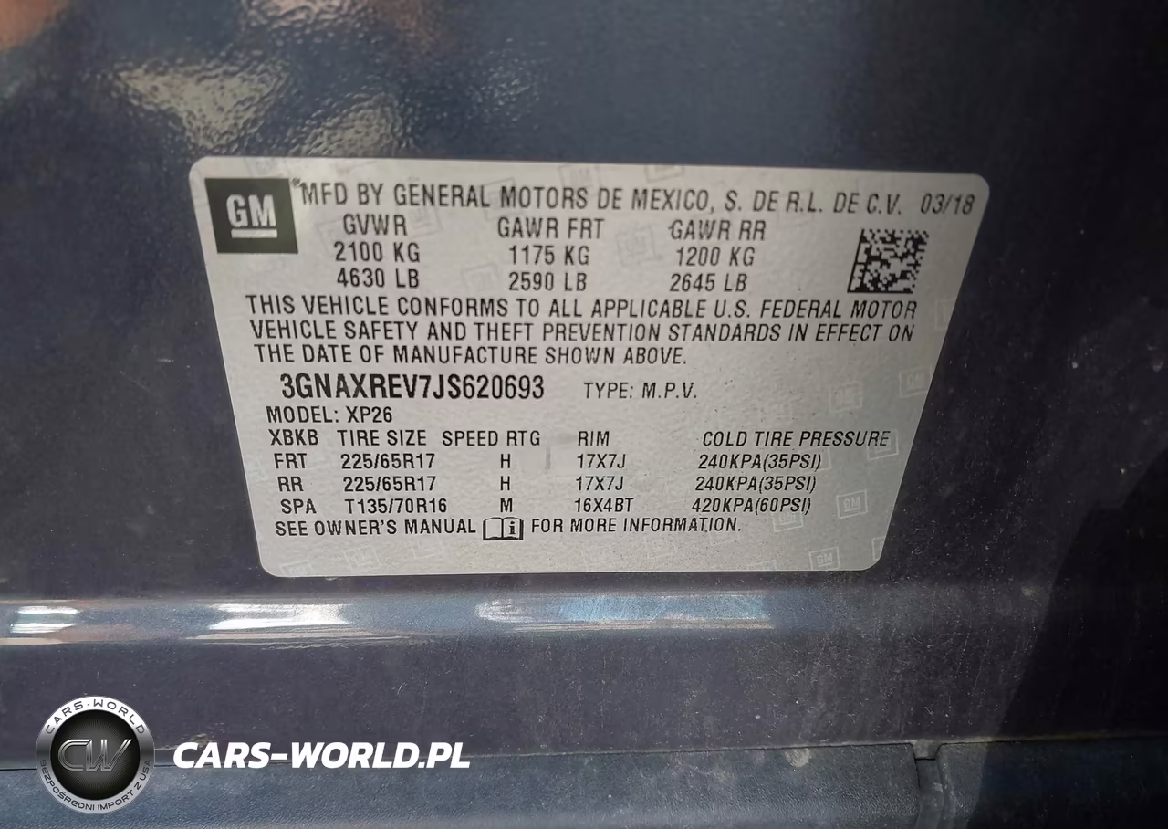 2018 Chevrolet Equinox Ls VIN:3GNAXREV7JS620693 - 9