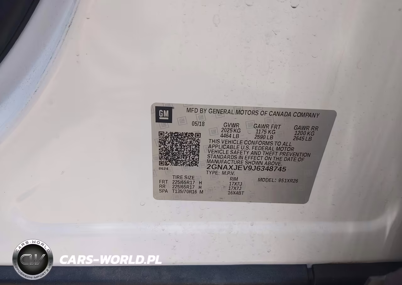 2018 Chevrolet Equinox Lt VIN:2GNAXJEV9J6348745 - 9