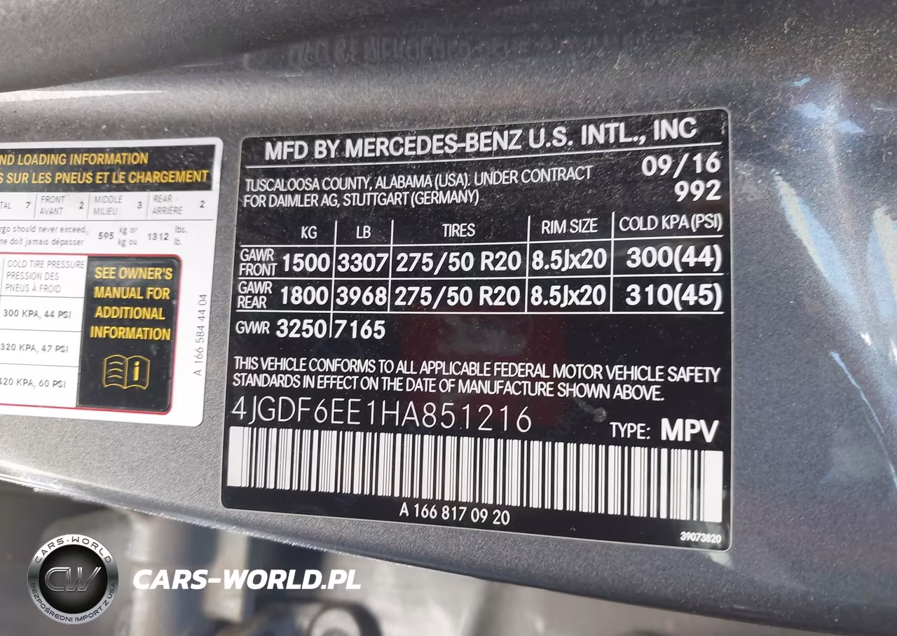 2017 Mercedes-Benz Gls 450 4Matic VIN:4JGDF6EE1HA851216 - 9