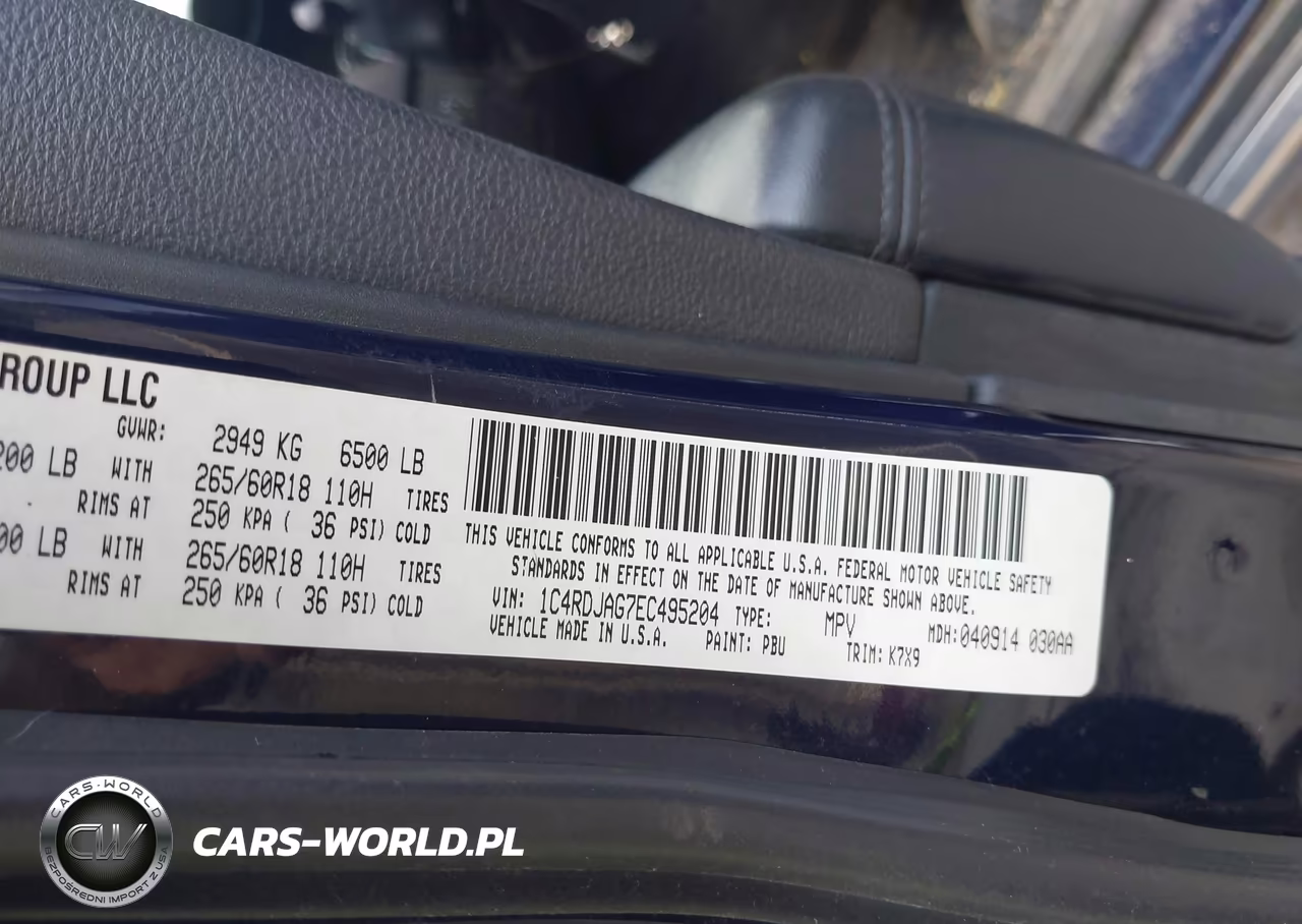 2014 Dodge Durango Sxt VIN:1C4RDJAG7EC495204 - 9