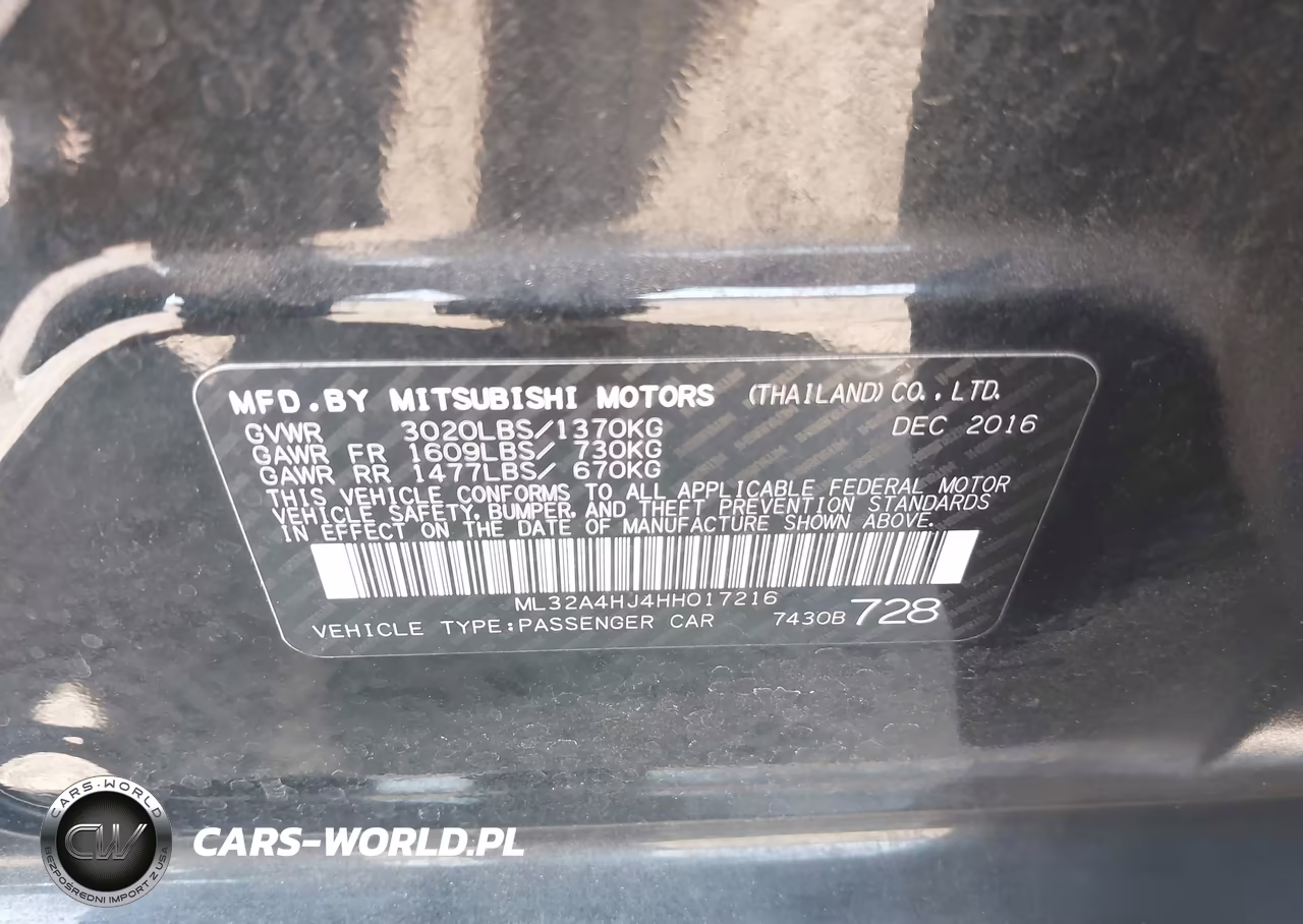 2017 Mitsubishi Mirage Se VIN:ML32A4HJ4HH017216 - 9