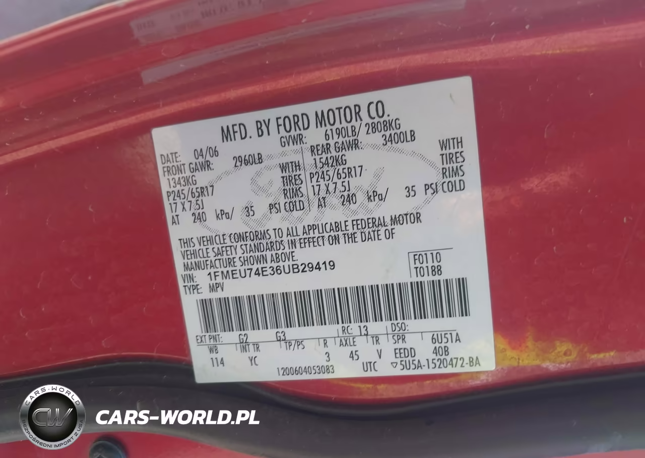 2006 Ford Explorer Eddie Bauer VIN:1FMEU74E36UB29419 - 9