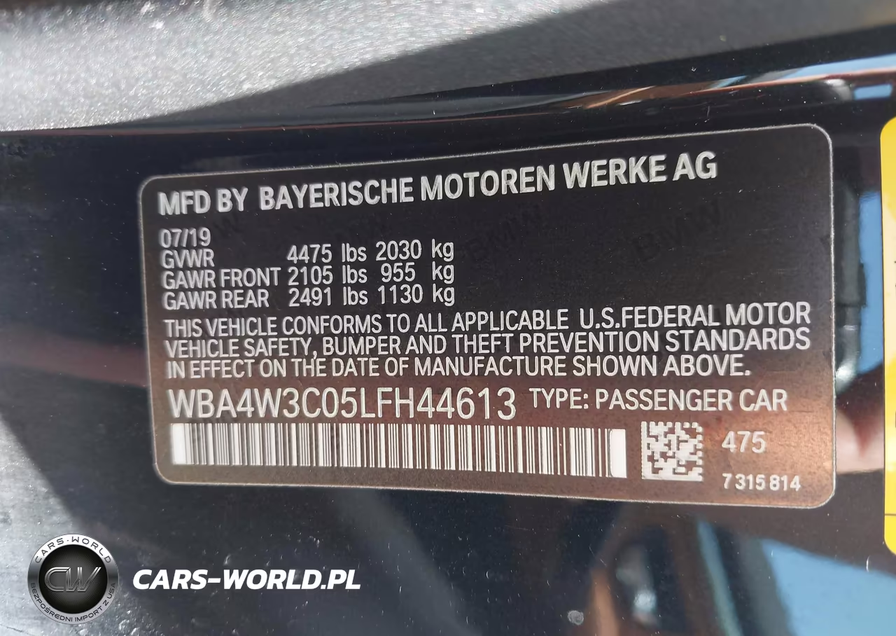 2020 BMW 430I VIN:WBA4W3C05LFH44613 - 9