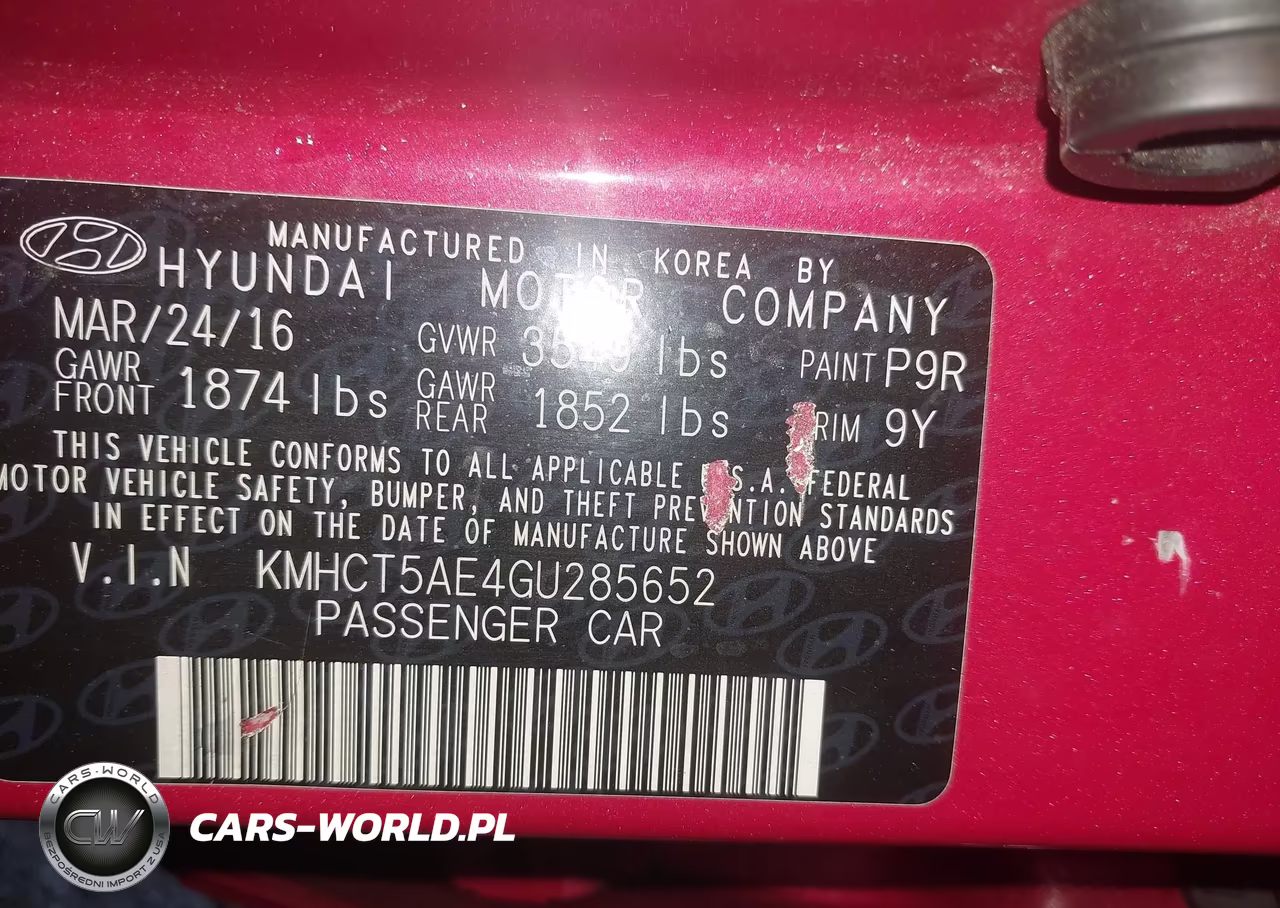 2016 Hyundai Accent Se VIN:KMHCT5AE4GU285652 - 9