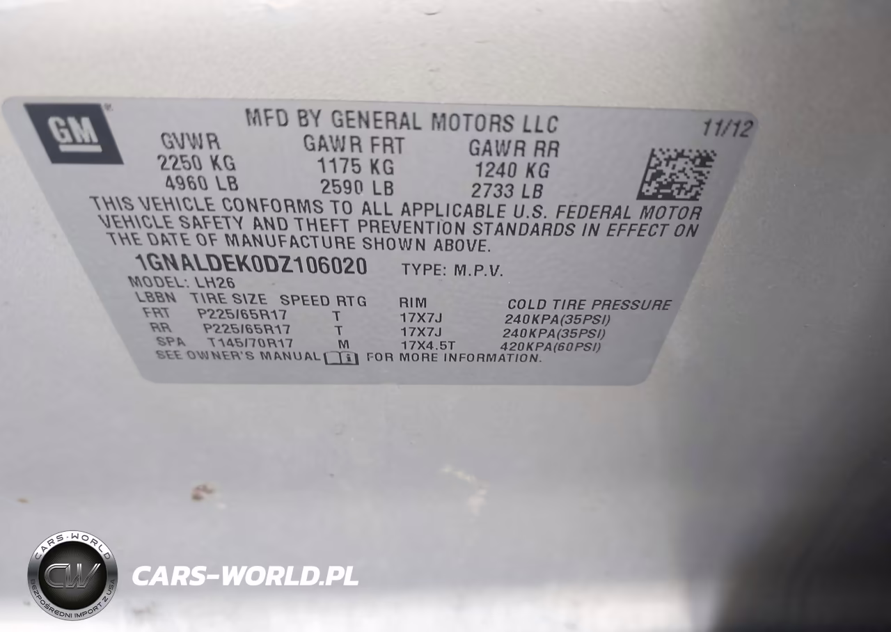 2013 Chevrolet Equinox Lt VIN:1GNALDEK0DZ106020 - 9