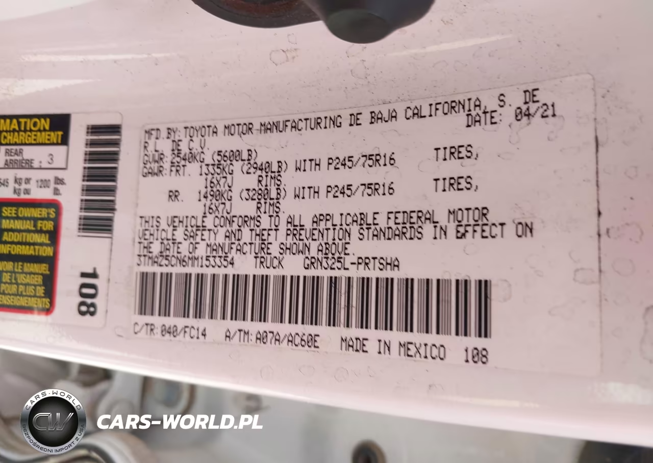 2021 Toyota Tacoma Sr5 V6 VIN:3TMAZ5CN6MM153354 - 9