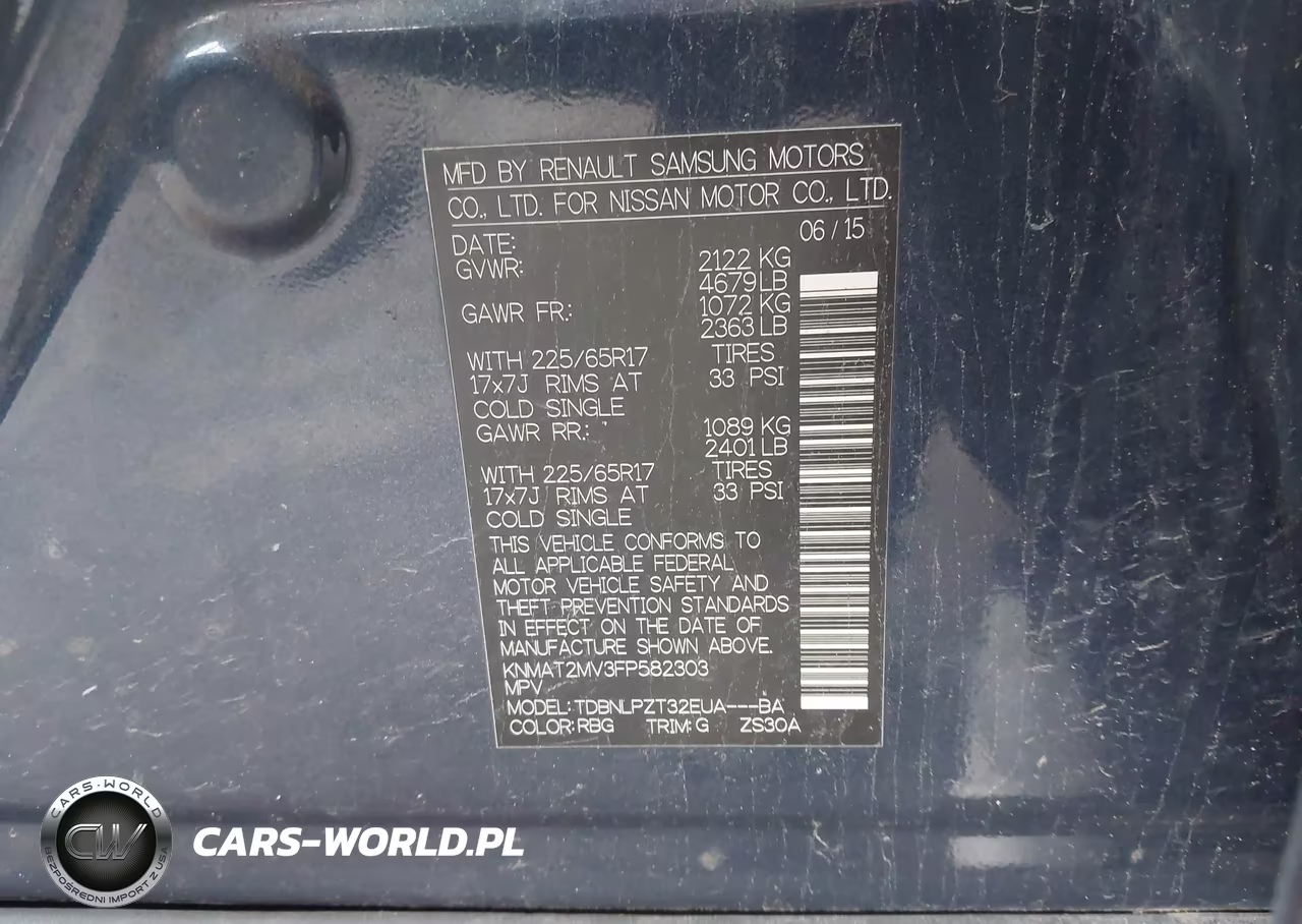 2015 Nissan Rogue S VIN:KNMAT2MV3FP582303 - 9