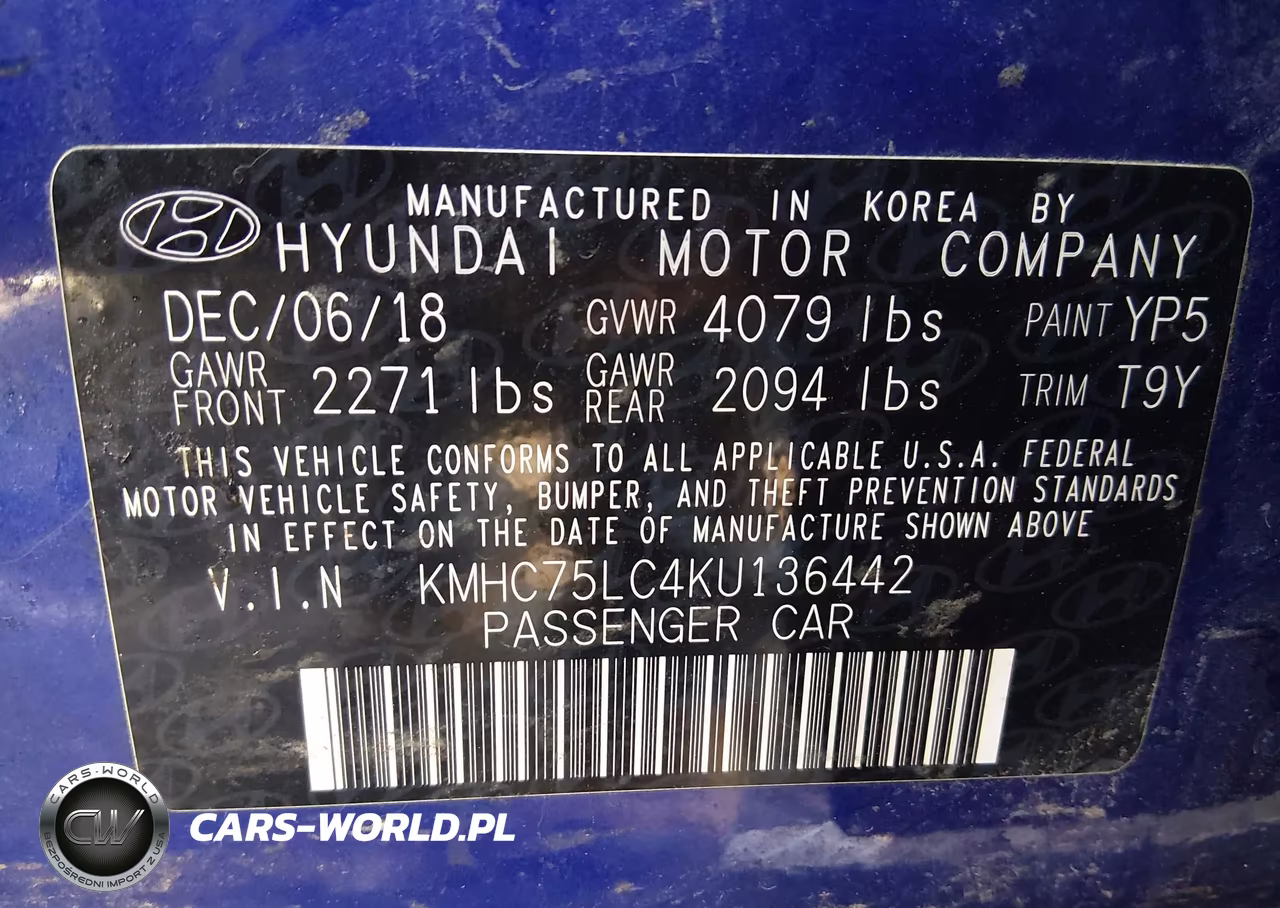 2019 Hyundai Ioniq Hybrid Sel VIN:KMHC75LC4KU136442 - 9