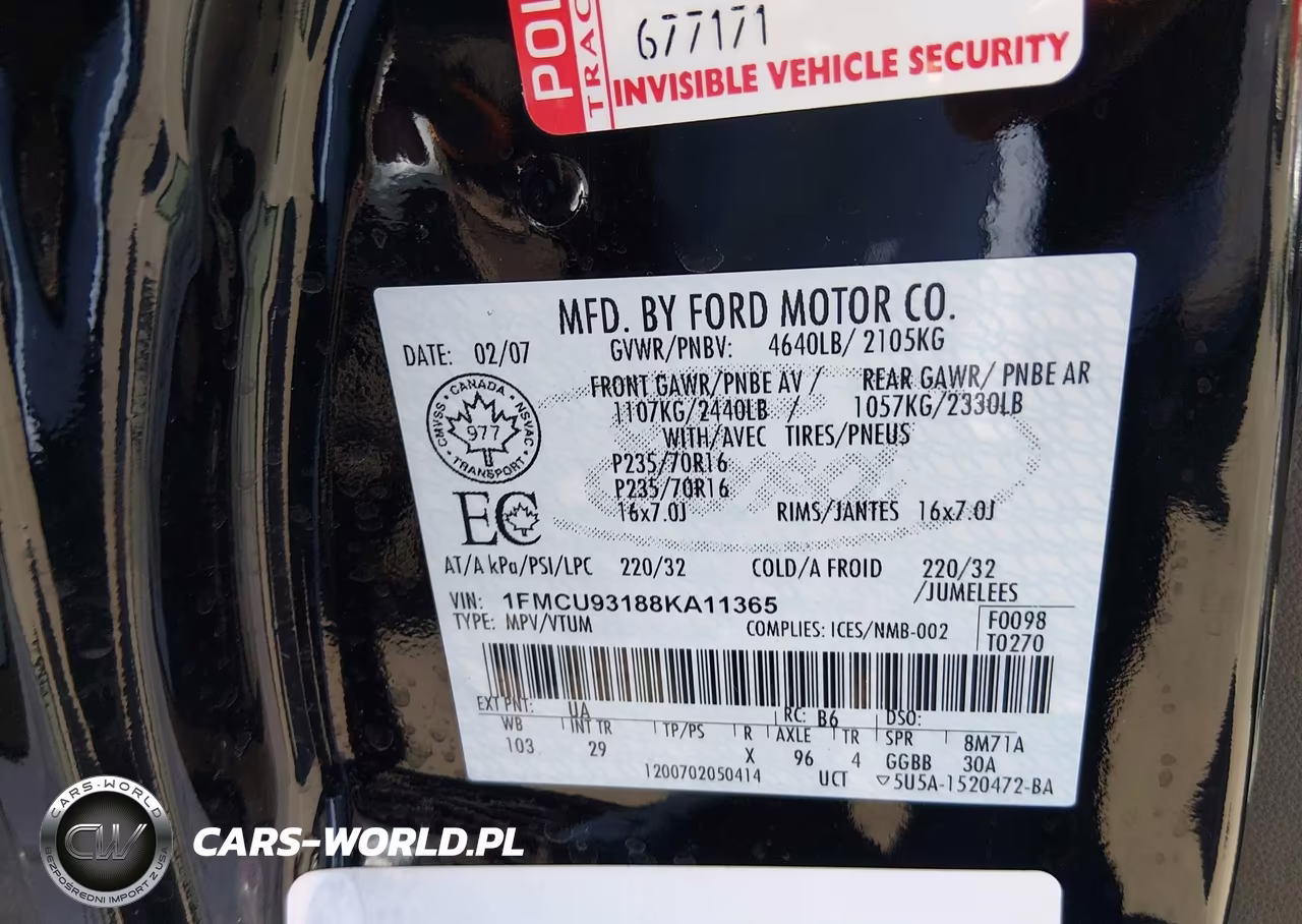 2008 Ford Escape Xlt VIN:1FMCU93188KA11365 - 9