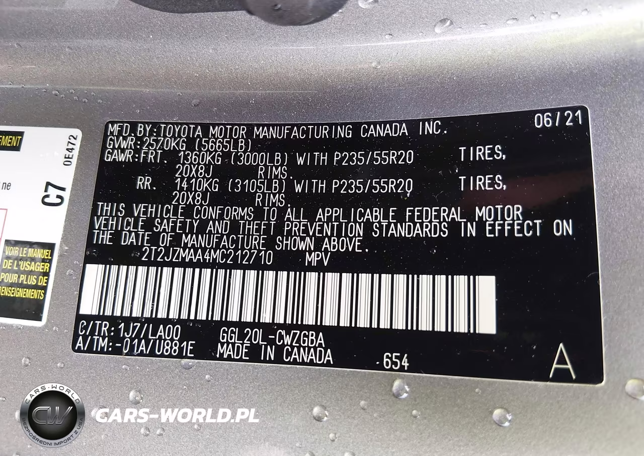 2021 Lexus Rx 350 VIN:2T2JZMAA4MC212710 - 9