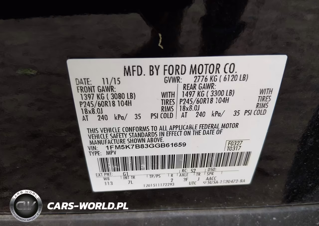 2016 Ford Explorer VIN:1FM5K7B83GGB61659 - 9