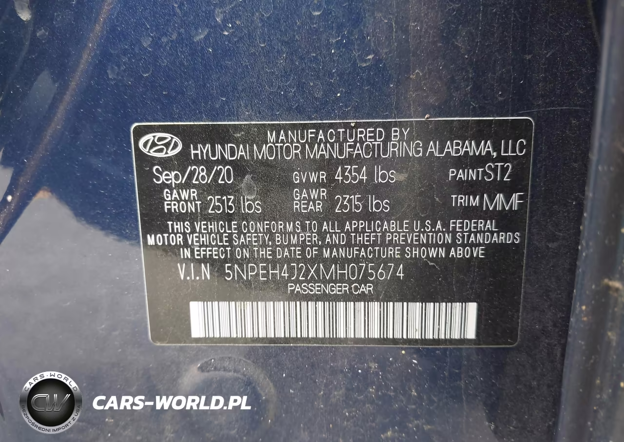 2021 Hyundai Sonata Limited VIN:5NPEH4J2XMH075674 - 9