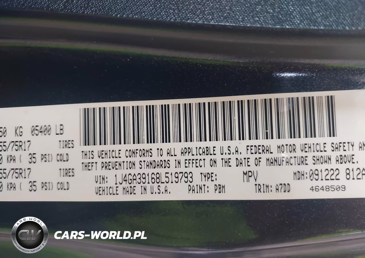 2008 Jeep Wrangler Unlimited X VIN:1J4GA39168L519793 - 9