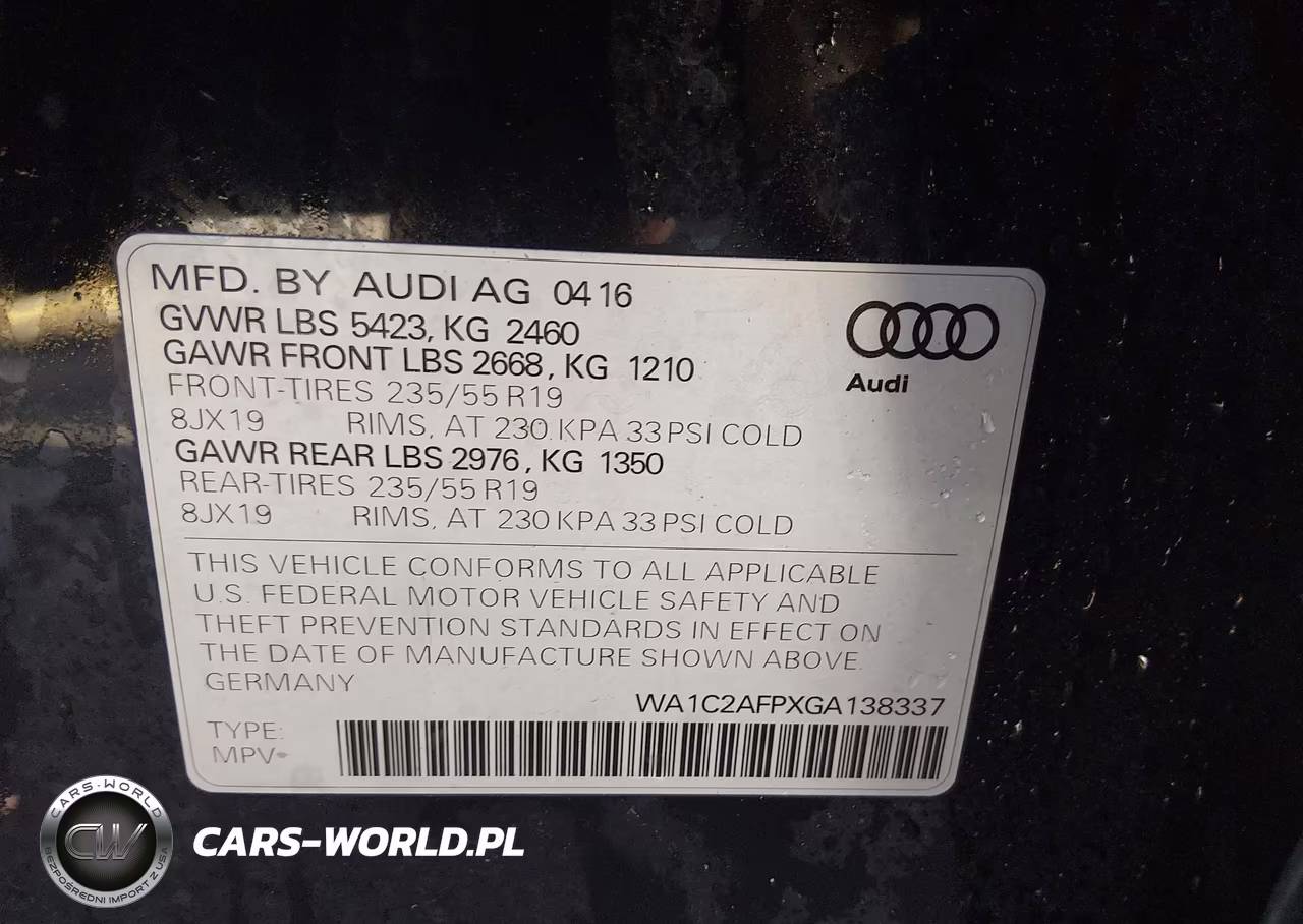 2016 Audi Q5 2.0T Premium VIN:WA1C2AFPXGA138337 - 9