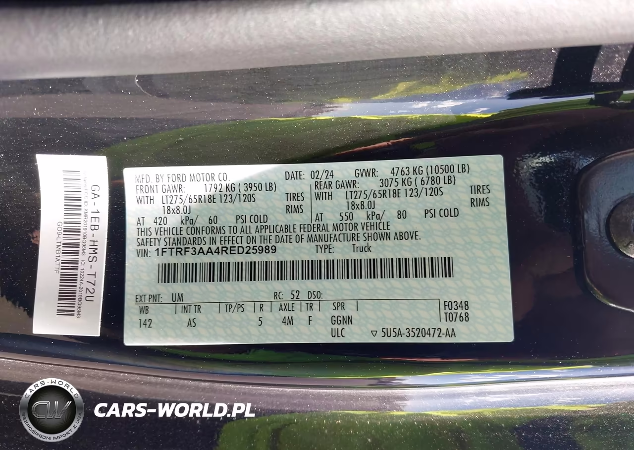 2024 Ford F-350 Xl VIN:1FTRF3AA4RED25989 - 9
