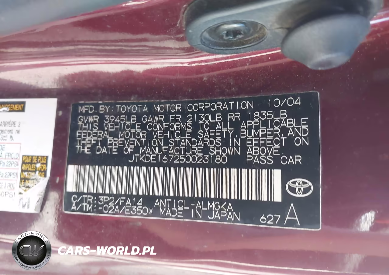2005 Scion Tc VIN:JTKDE167250023180 - 9