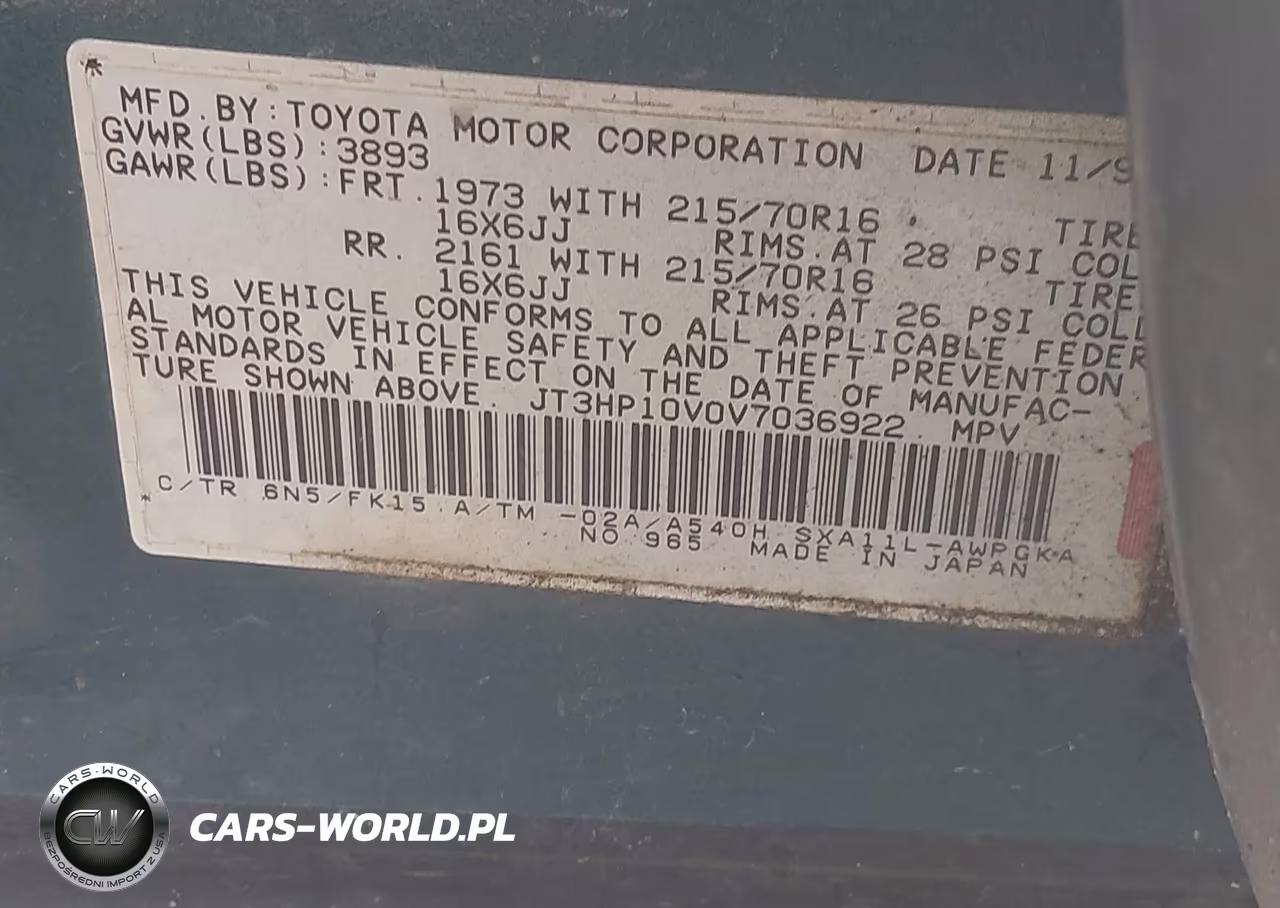 1997 Toyota Rav4 VIN:JT3HP10V0V7036922 - 9