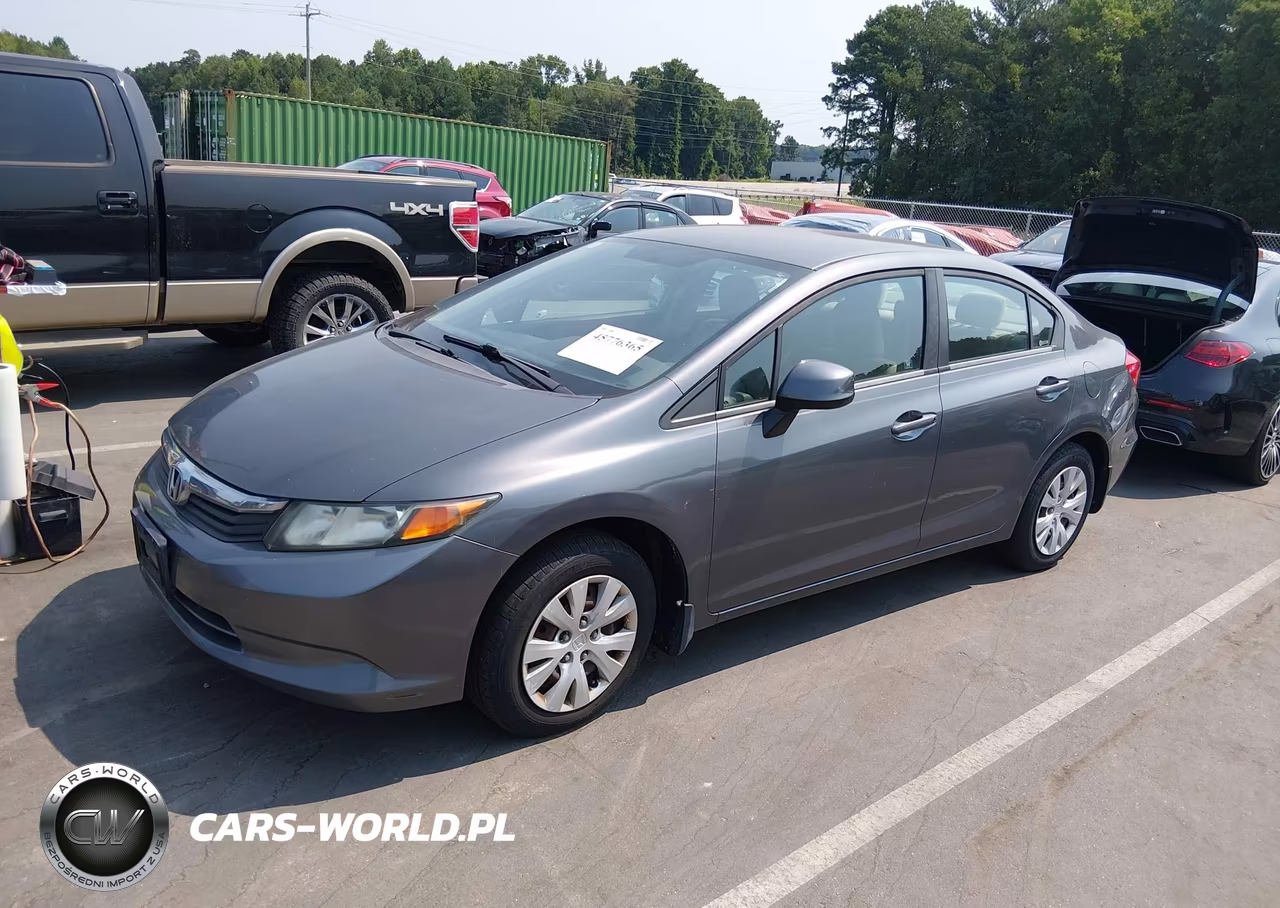 2012 Honda Civic Lx VIN:19XFB2F56CE025371 - 2