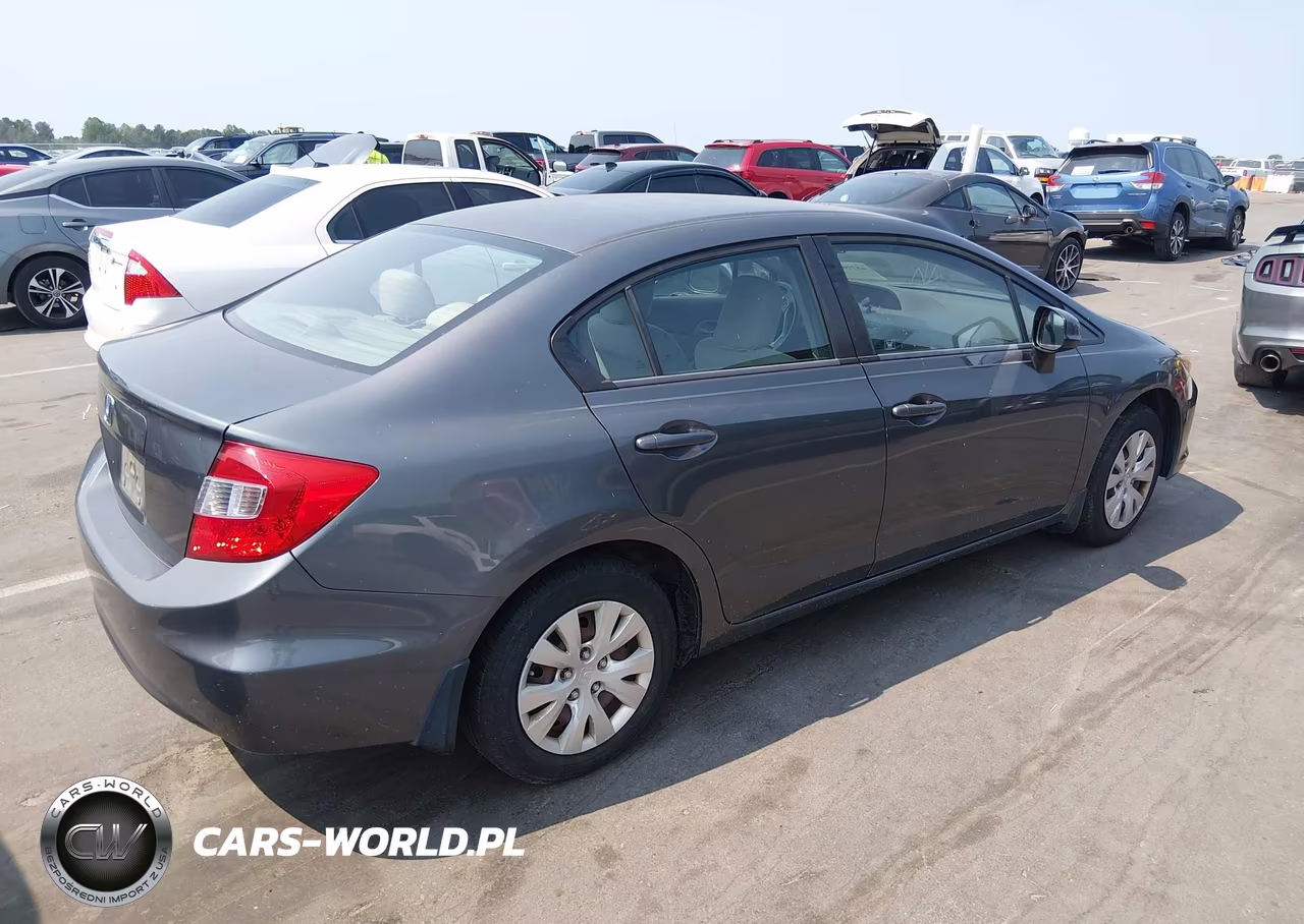 2012 Honda Civic Lx VIN:19XFB2F56CE025371 - 4