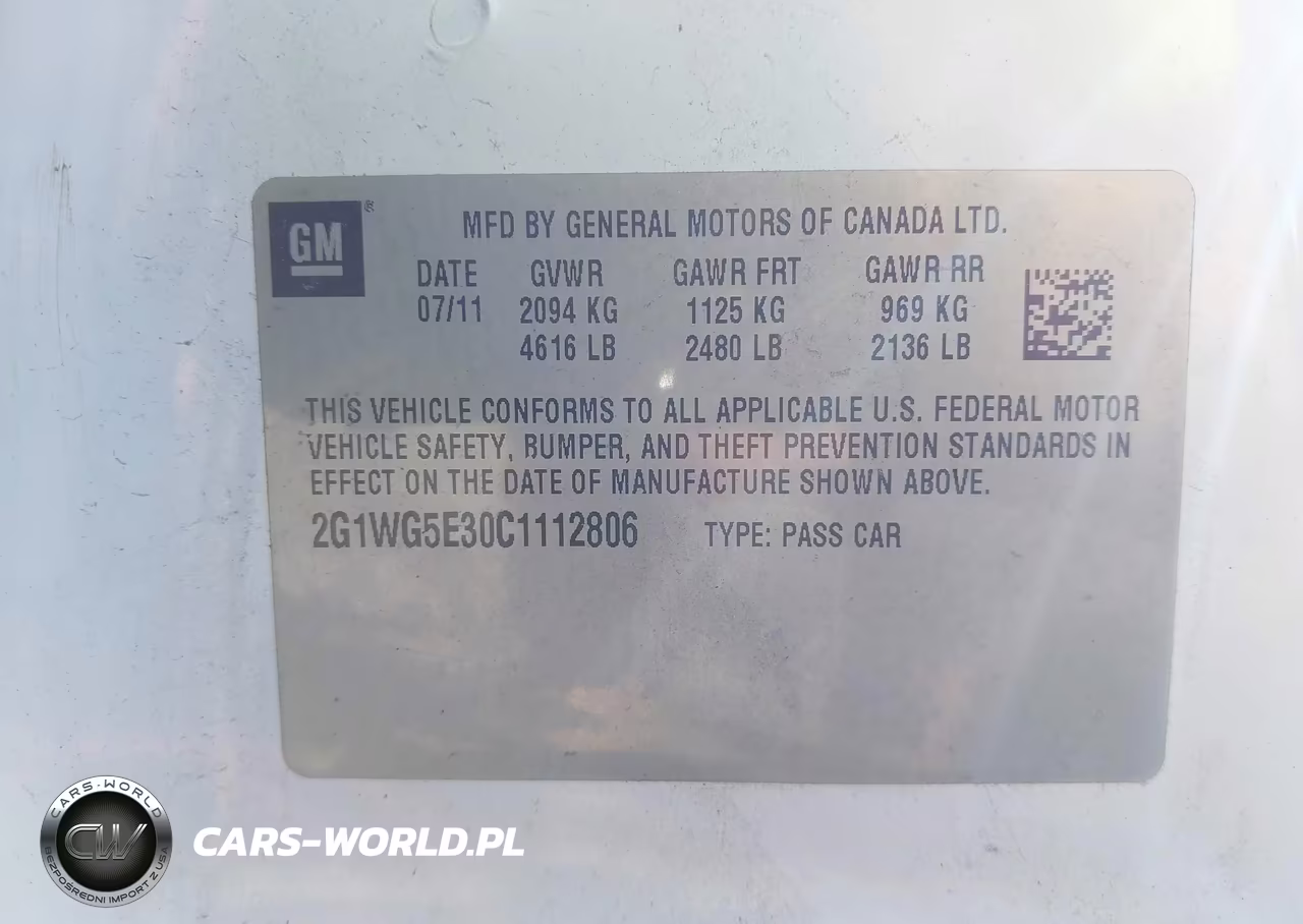 2012 Chevrolet Impala Lt VIN:2G1WG5E30C1112806 - 9