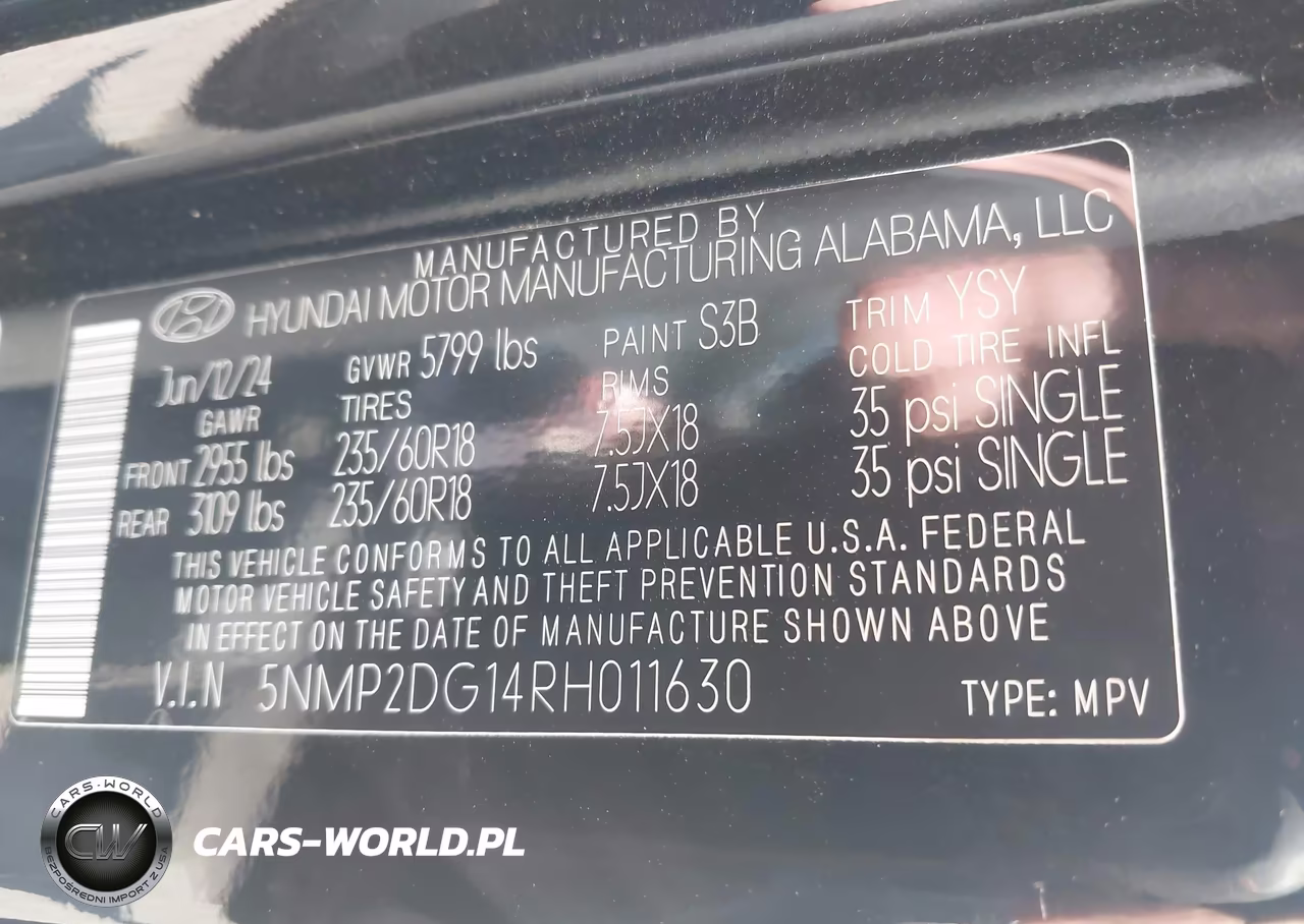 2024 Hyundai Santa Fe Hybrid Sel VIN:5NMP2DG14RH011630 - 8
