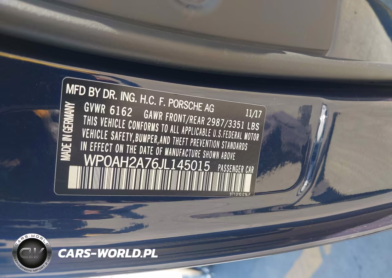 2018 Porsche Panamera E-Hybrid Turbo S VIN:WP0AH2A76JL145015 - 9