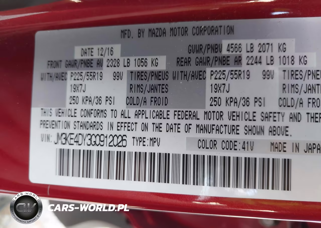2016 Mazda Cx-5 Grand Touring VIN:JM3KE4DY3G0912026 - 9