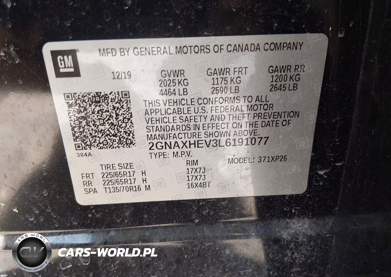 2020 Chevrolet Equinox Fwd Ls VIN:2GNAXHEV3L6191077 - 9